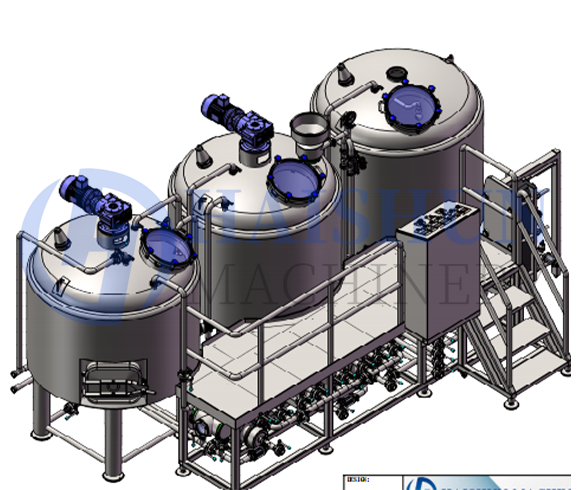 15BBL 3 vasos cervejaria MT/LT+BK+WT