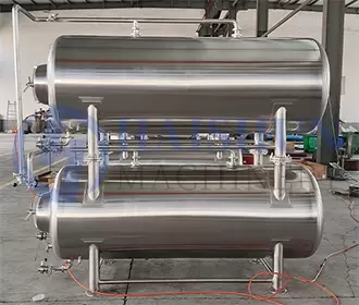 Tanques brite horizontais empilhados